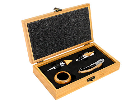 Set de Vino de Bamboo