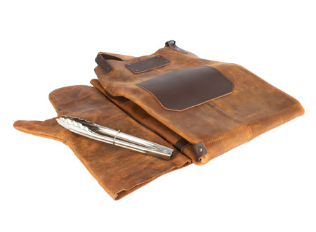 Set Asador de Cuero de Búfalo