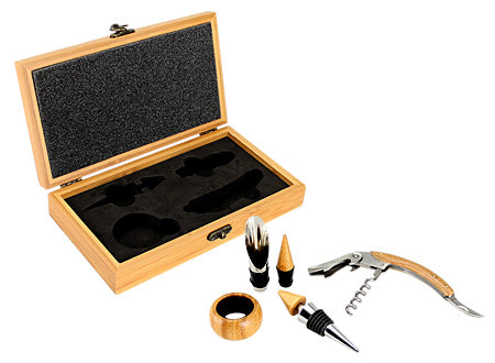 Set de Vino de Bamboo