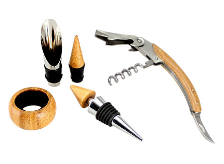 Set de Vino de Bamboo