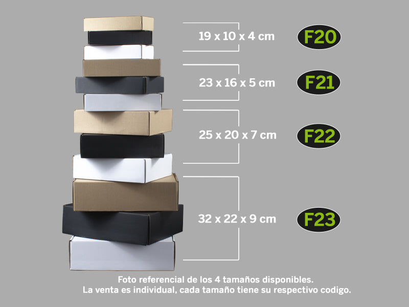 Caja autoarmable 23x16x5 cm