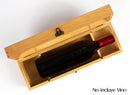 Caja de Madera Natural para Vino